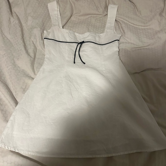 Peppermayo Dresses & Skirts - Peppermayo White Sleeveless Kids Dress with Black Trim